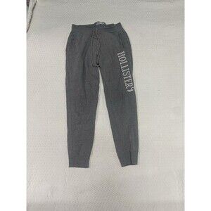 Hollister High Rise Logo Jogger Sweatpants Size Smal Drawstring Waist Pockets